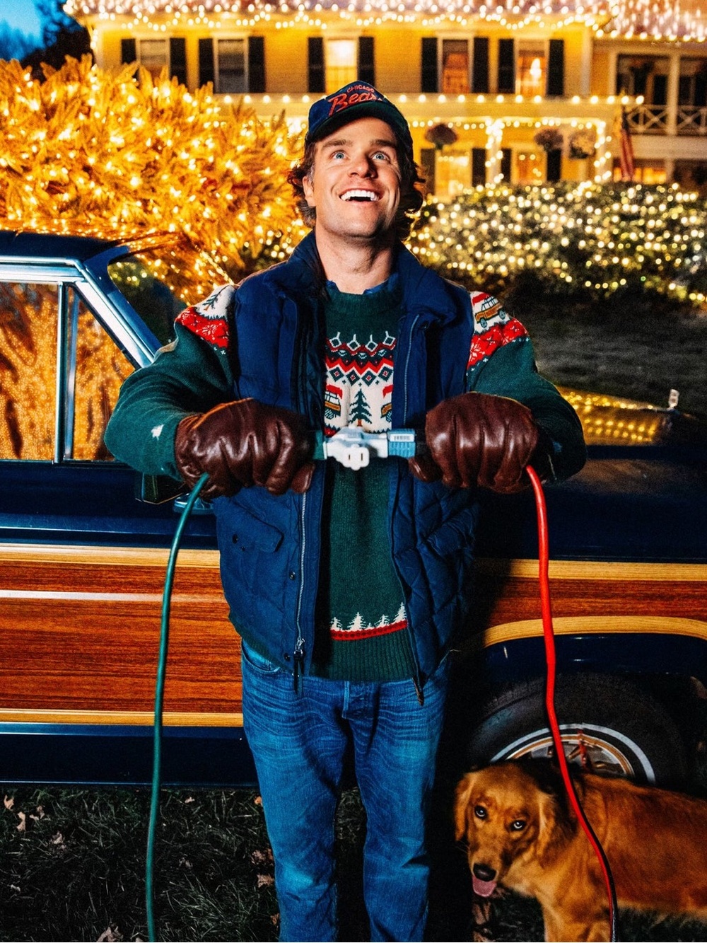 Cozy Cabin Sweaters by Kiel James Patrick Griswold Christmas Sweater | Green | X - Picture 2 of 9